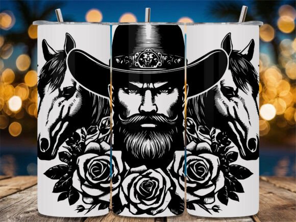 Bearded Cowboy Rose Horse Embroidery Review