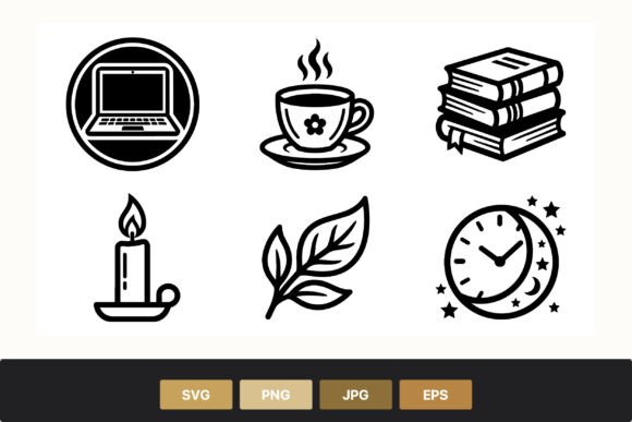 Black and White Laptop Coffee Books Review