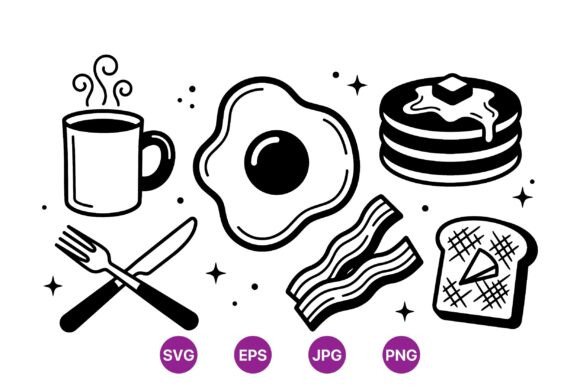 Classic Breakfast Icon Clipart Review
