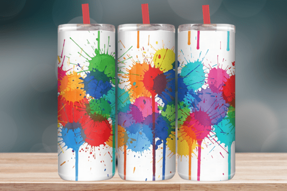 Colorful Paint Splash Drip Abstract Art Review