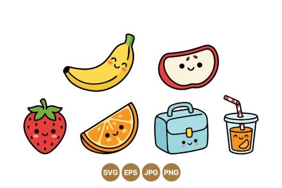 Cute Kawaii Fruit Cartoon Clipart Review