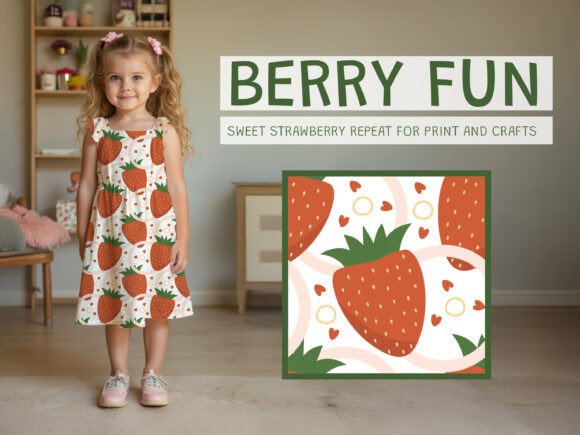 Cute Strawberry Hearts Seamless Pattern Review