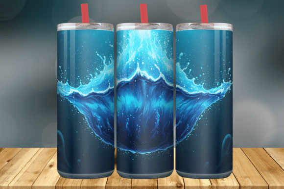 Deep Blue Ocean Wave Abstract Water Text Review