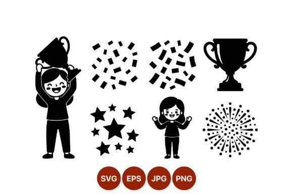 Girl Holding Trophy Black and White Embroidery Review