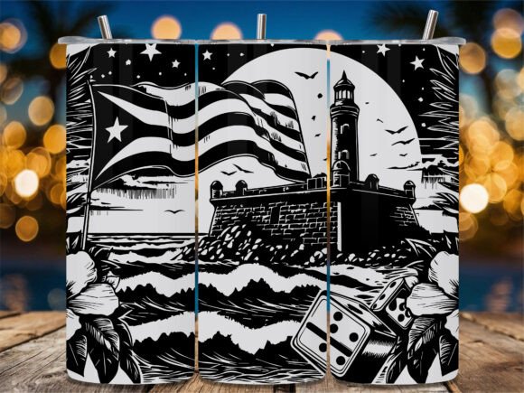 Lighthouse Dominoes Flag Embroidery Review