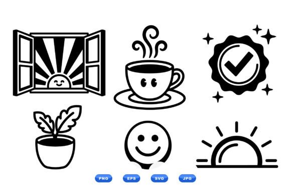 Minimal Sunrise Icon Pack Review for Embroidery Projects