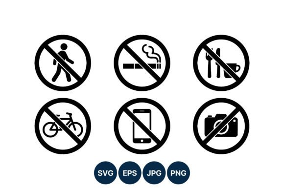 No Smoking No Walking No Food No Bike No