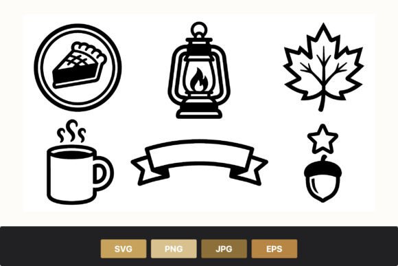 Pie Coffee Lantern Leaf Acorn Icons Review