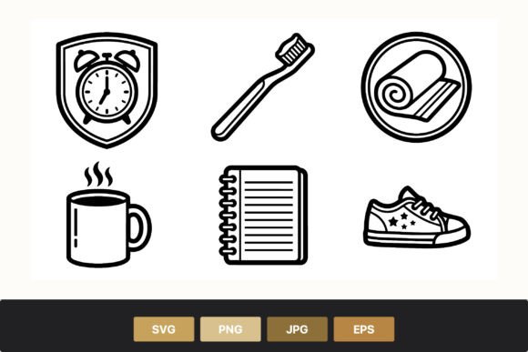 Simple Morning Routine Black and White Review