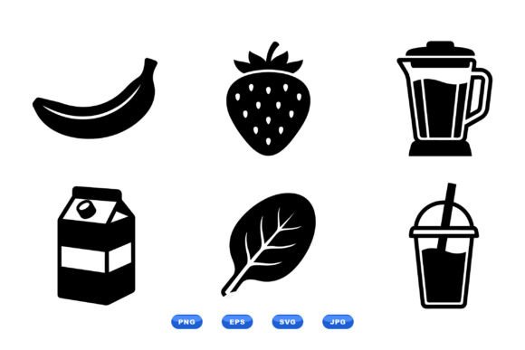 Smoothie Fruit Icon Set Review for Embroidery Projects