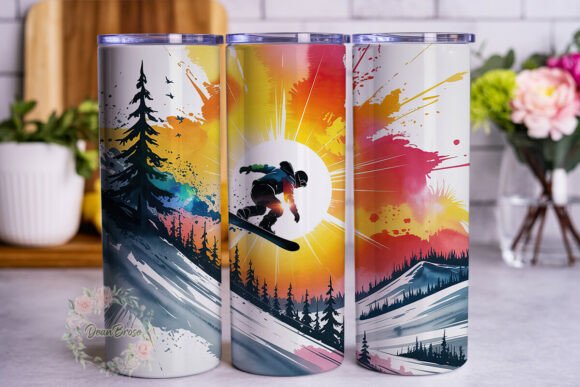 Snowboard Sunset Mountain 20oz Wrap Review