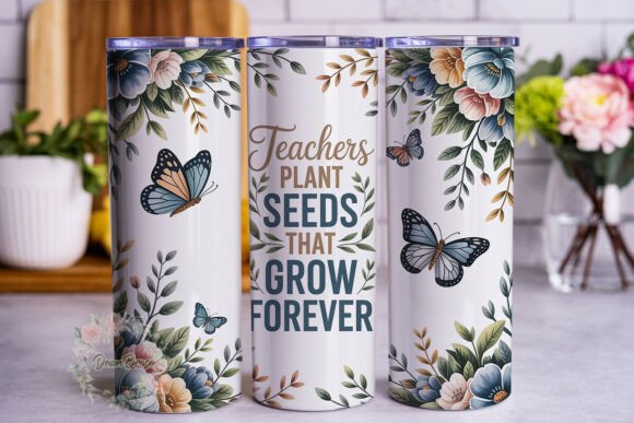 Teacher Appreciation Floral Butterfly Design Review