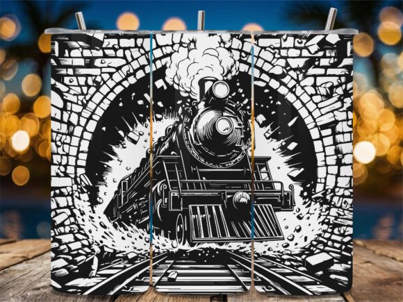 Vintage Train Tunnel Burst Embroidery Design Review